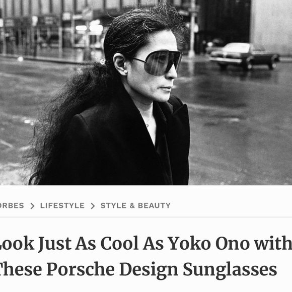 RARE Vintage 80’s Porsche Carrera “Yoko Ono” Shield Sunglasses - Picture 7 of 7